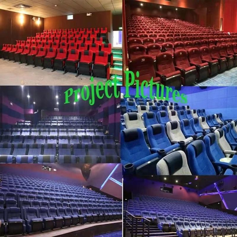 Foshan Foldable Comfortable Theater Chair Furniture Stackable Sofa Hall Auditorium Chair Seating Cinema Chair Standard Size