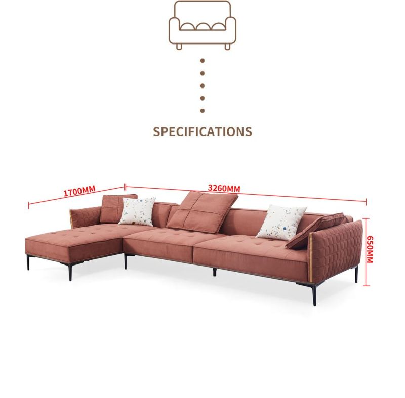 High-End Home Furniture Sectional Science and Technology Cloth Sofa Modern Sectional Sofa