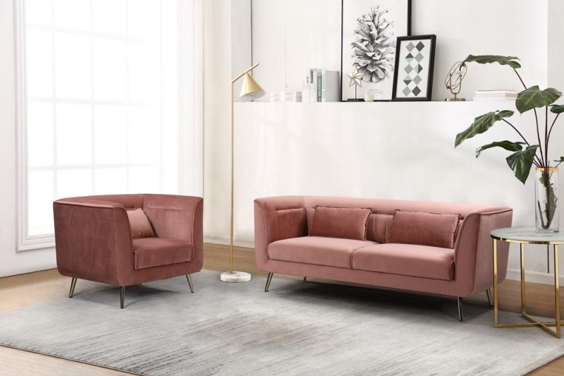 Nova Luxury Fabric Quilted Velvet 3-Seater Sofa for Living Room Home Furniture