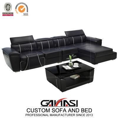 Italian Style Genuine Leather Bedroom Corner Sofa G8048c