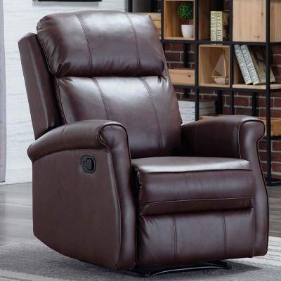 Manual Recliner Sofa Home Furniture Coffee Color Comfortable and Durable Sofa Functional Sofa for Living Room Sofa
