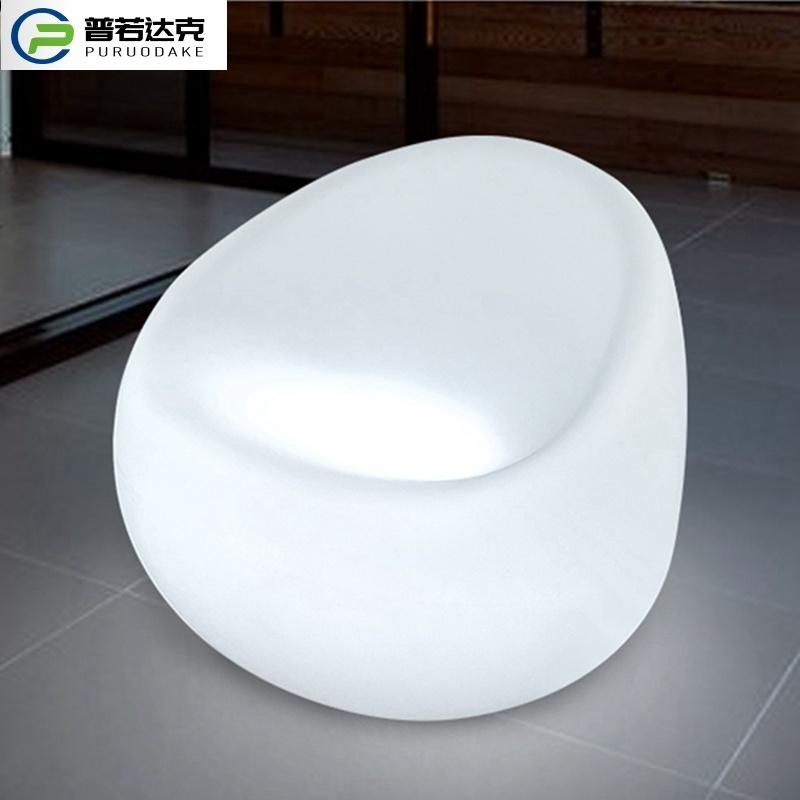 Plastic Rechargeable Colorful Luminous LED Sofa