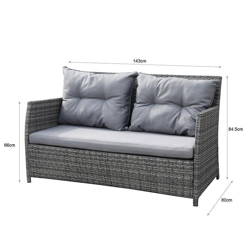 Modern Design Customized Garden Furniture Patio Rattan Sofa Set