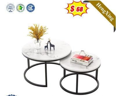 Modern Round Tea Sofa Side Simple Wrought Steel Coffee Table