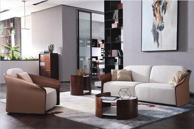 High-End Hotel Use Feather Down Modern Sofa Contemporary Villa Genuine Leather Comfort Sofas Couch