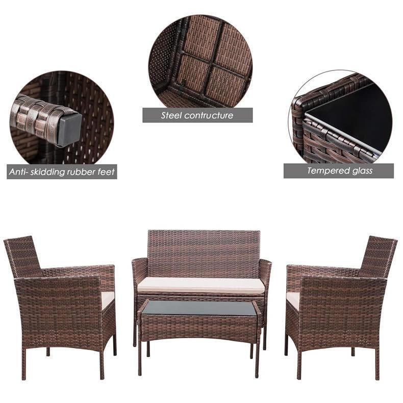 High Quality Outdoor Patio Furniture Outdoor Rattan Sofa Garden Set