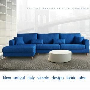 Blue Color Modern Sectional Nodic Fabric Sofa (S19)