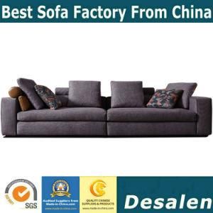 Italian Simple Design I Shape Home Furniture Fabric Sofa (T1805)