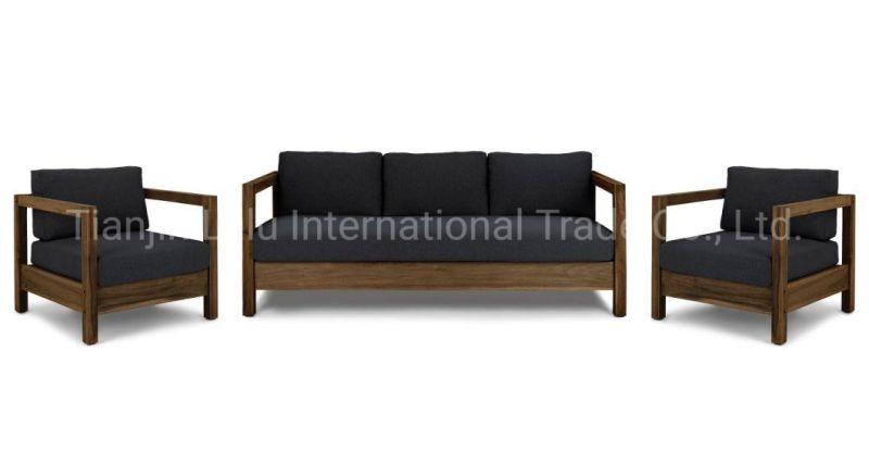 High Quality Modern Patio Furniture Wood Sofa Garden Module Outdoor Sofa