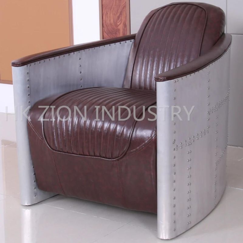 Home Furniture Living Room Sofa Modern Furniture Sets Recliner Leisure Chesterfield Sofa Office Reception Brown Leather Sofa