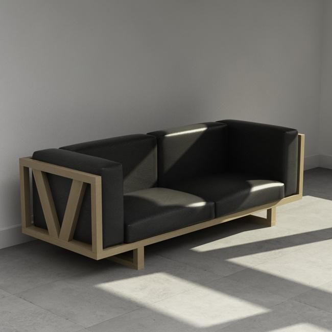 Replica Jorgensen 3D Model Sofa