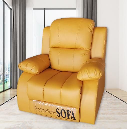 Living Room Wired Remote Control Electric Station Leather Recliner Sofa