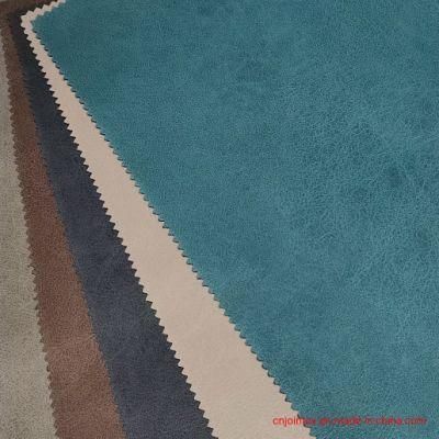 New Material Environmental Polyester Faux Leather for Furniture Sofa Upholstery Fabric