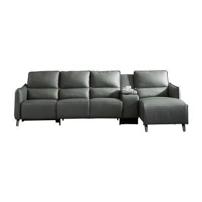 Convertible Living Room Home Furniture Sofa Modern Design Electric Sofa with USB Charger
