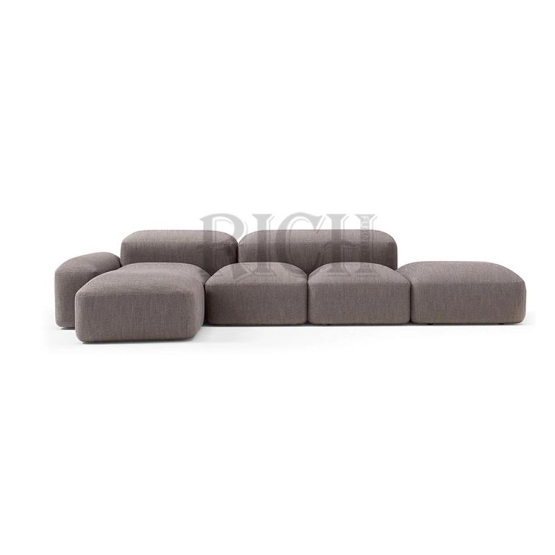 Living Room 3 Seat Lounge Couch Italian Sofa Genuine Leather Minimalist Sofa