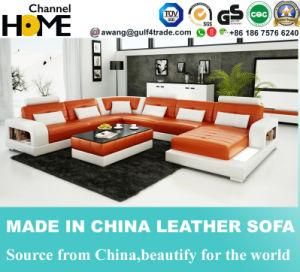 European Modern Italian Leather Sofa with Corner (HC1080)