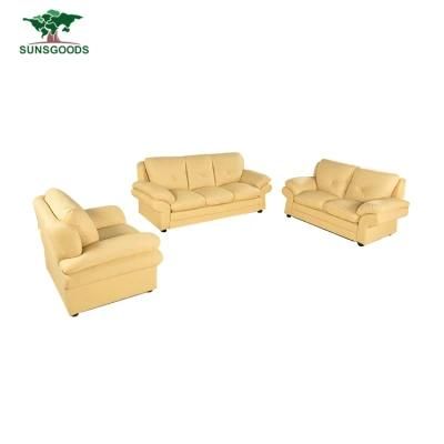 Living Room Leisure Chesterfield Vintage Couch 1 2 3 Genuine Leather Sofa