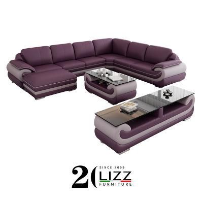 L Shape Genuine Leather Sofa for Home Furniture