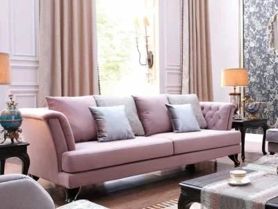Hotel Classical Wooden Furniture Living Room Sofa