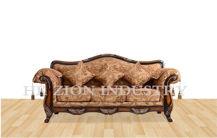 3 Seater Sofa Single Sofa Sleeping European Style Sofa Set Furniture Living Room Sleeper Sectional Fabric Sofa Antique Wood Home Furniture Sofa