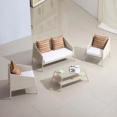 OEM Hotel Furniture Plastic Cross Back Restaurant Single Chair Outdoor Sofa Set