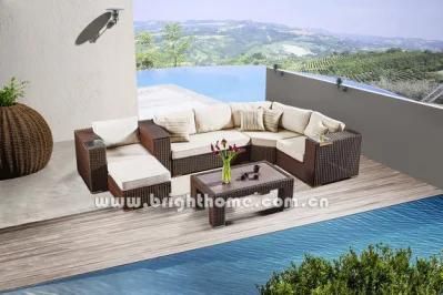 Factory Supply Aluminium Wicker Garden Sofa Set Outdoor Furniture