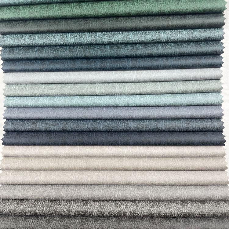Factory Wholesale 100 Polyester Plain Retro Soft Blackout Curtain Sofa Fabric for Customization