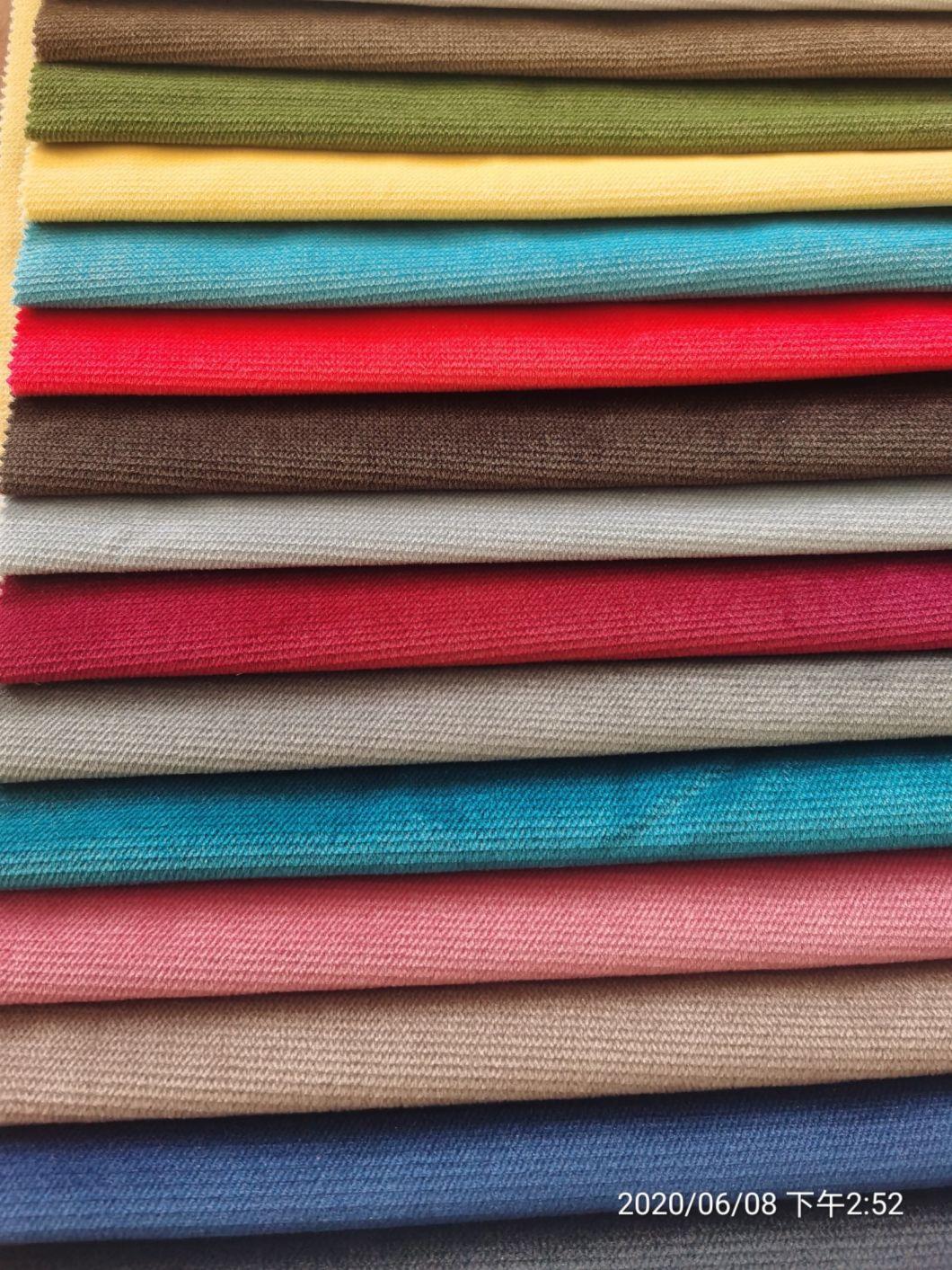 210GSM Jaguar Velvet Face Fabric with 80GSM Tc Backing for Sofa Fabric