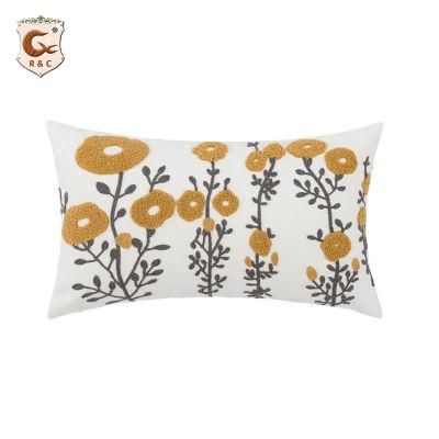 3D Digital Prints Flower Design Cushion Covers Floral New Arrival Linen Natural Modern Style Sofa Covers