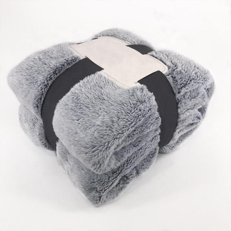 Super Soft 100% Polyester Plush Fuzzy Sofa Bedding Flannel Fur Blanket