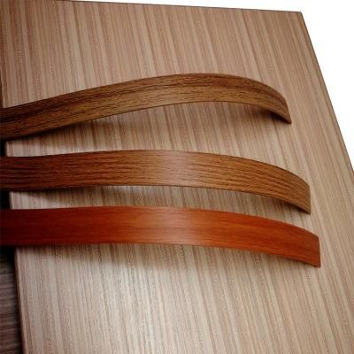 China Manufacture Furniture Accessories Cabinet and Chair Flexible Woodgrain Plastic PVC Edge Banding for Plywood