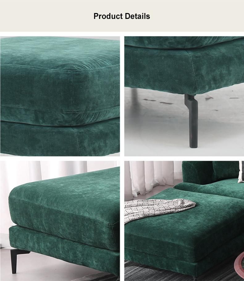 Sponge with Armrest Living Room Furniture Modular Couch Fabric Sofa