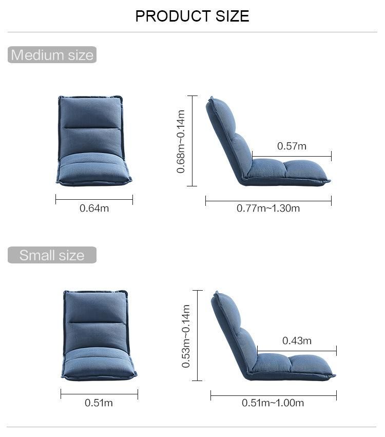 Linsy Modern Lounge Balcony Small Sofa Chair Folding Tatami Single Leisure Lazy Sofa Ls017xy2