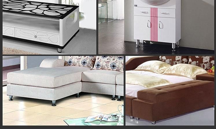 Popular H150mm Triangle Shape Furniture Hardware Accessories China Manufacturers for Sale Cast Zinc Alloy Silver Color Couch Sofa Legs