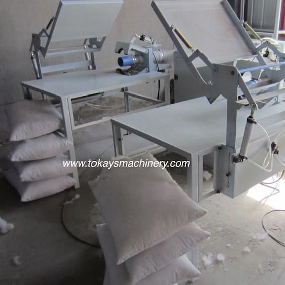 Automatic Fiber Pillow Filling Stuffing Machine with PLC Control System