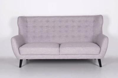 Modern Living Room Leisure Sofa with Wing Back Fabric Loveseat Sofa