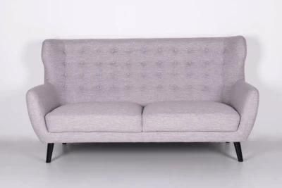 Modern Living Room Leisure Sofa with Wing Back Fabric Loveseat Sofa