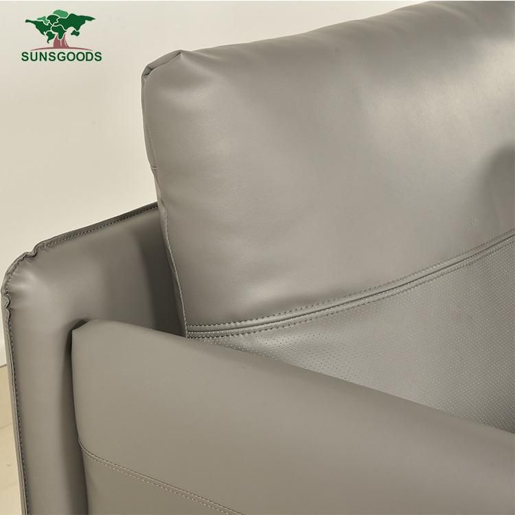 High Quality Fabric Corner Sofa with Ottoman for House