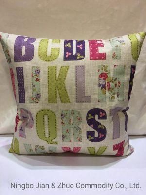 Custom Polyester Digital Printing Letter Pillow Cushion Use for Bed Sofa and Decorate