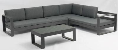 Weatherproof Fabric Sofa Pure and Simple Style with Casual Cushions