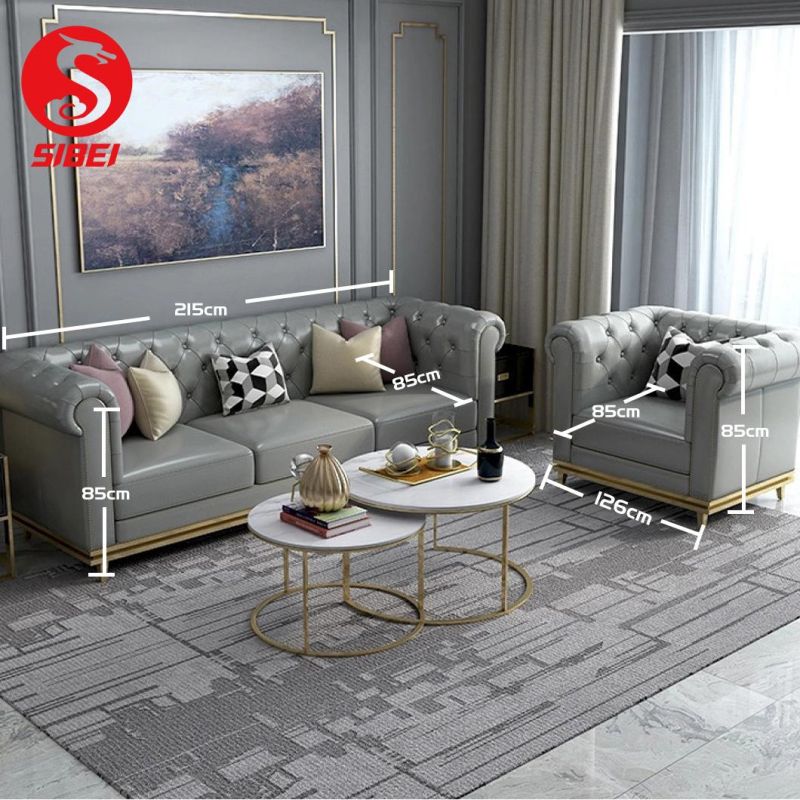 20 Years Factory Modern Design Luxury Furniture Fabric Sets Couch Living Room Sofas