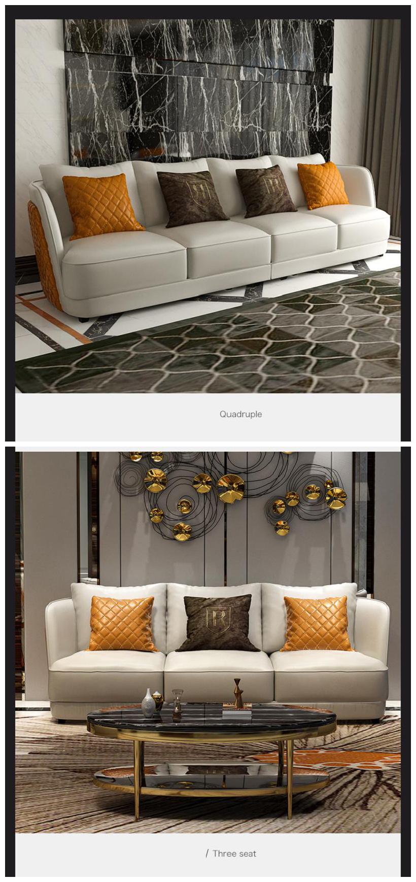 Wholesale Sponge Postmodern 7 Seater Bedroom Sofa