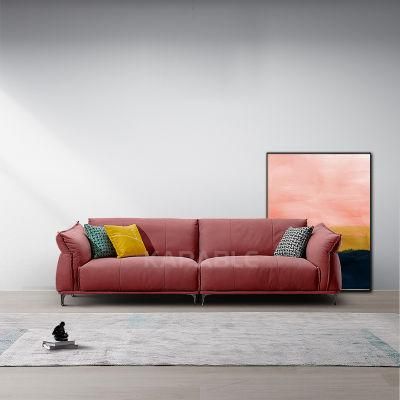 Contemporary Leisure Fabric Couch Modern Home Leather Sofa Set for Living Room Furniture 9078
