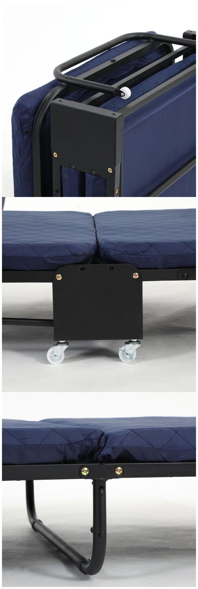 Furniture Metal Hospital Folding Chair Fold Hotel Extra Sofa Bed