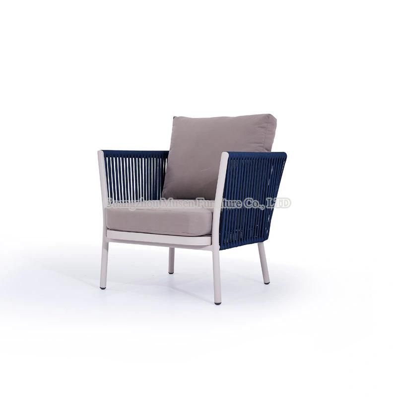 Garden Hotel Lounge Furniture Aluminum Teak Sectional Modern Outdoor Sofa
