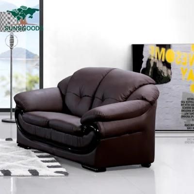 New Promotion American Living Room Sectional Home Leisure Genuine Leather Sofa Furniture Set