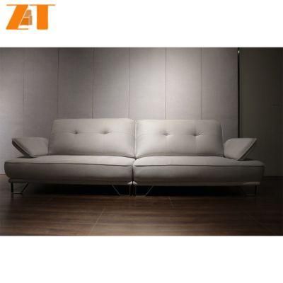 China Manufacturers Northern Europe Soft Simple PU Upholstered Hotel Floor Leather Fabric Sofa