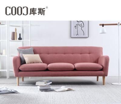 Deep Soft Couches Modern Fabric Furniture Chesterfield Pink Sofa