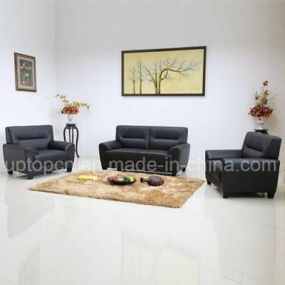 Commercial Black Sofa Set with PU Leather Upholstery (SP-KS365)