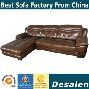 L Shape Modern Furniture Genuine Leather Sofa (A841)